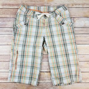 Boom Boom Jeans Womens Plaid Shorts Size 7